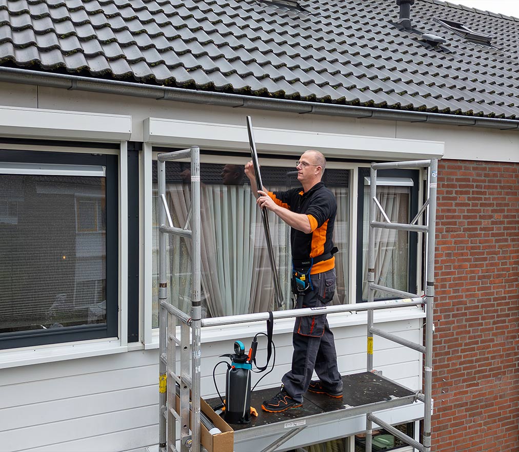 Raamfolie op gebouwen